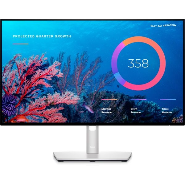 Monitor DELL 24" U2422HE USB-C HUB, HDMI, 2xDP, USB-C, RJ-45, IPS, sRGB 100%, Pivot, 1920x1080, 60Hz