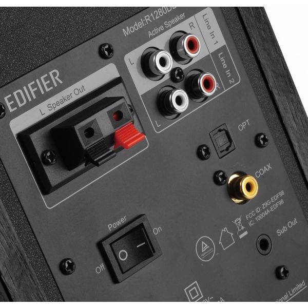 Studio Monitor Edifier R1280DBs Active 2.0 Bluetooth Bookshelf Speaker Set, 42W RMS, Black