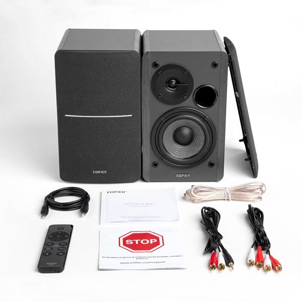Studio Monitor Edifier R1280DBs Active 2.0 Bluetooth Bookshelf Speaker Set, 42W RMS, Black