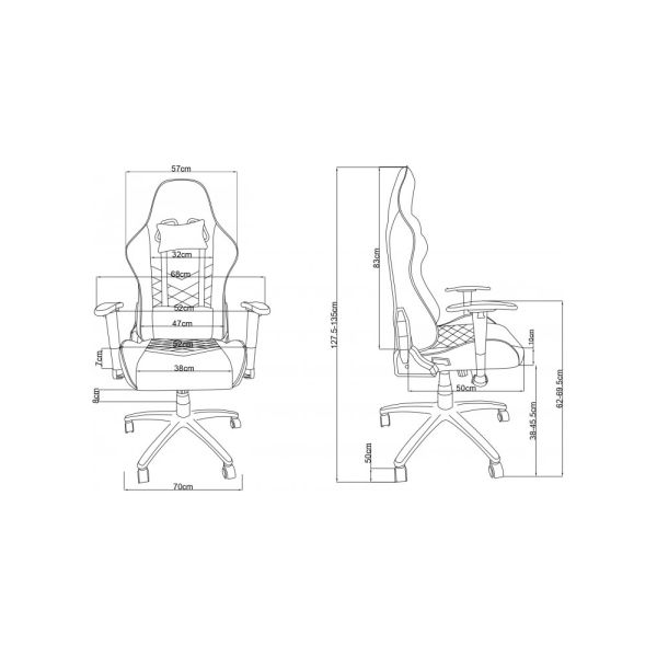 2E GAMING Chair BUSHIDO Black/Black