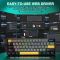 Keyboard: AULA WIN60 HE MAX RGB Wired Gaming Keyboard Dark Grey/Light gray/Yellow (Wing Chun Magnetic Switch)