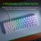 Razer Keyboard Huntsman Mini Mercury Ed. RGB 61key Purple Switch USB EN White
