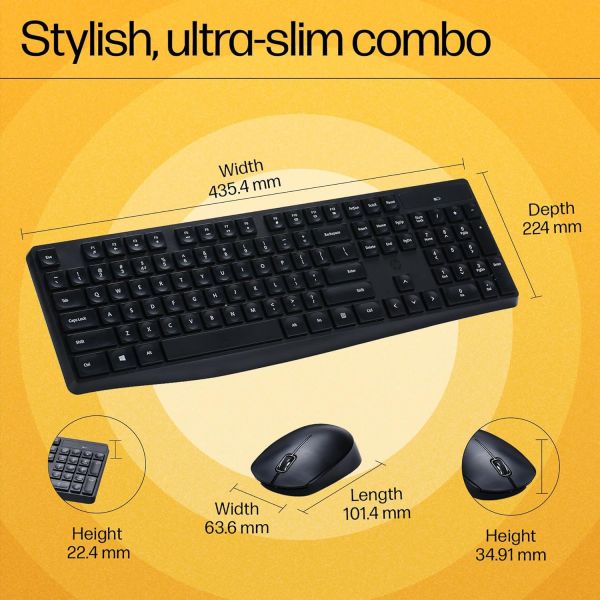 HP CS10 Wireless Keyboard Mouse Combo
