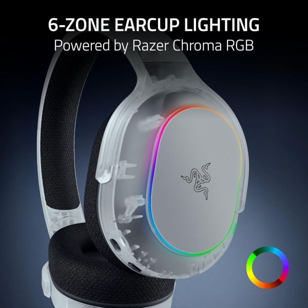 Razer Gaming Headset Barracuda X Chroma, BT/WL, RGB, Phantom White Ed.