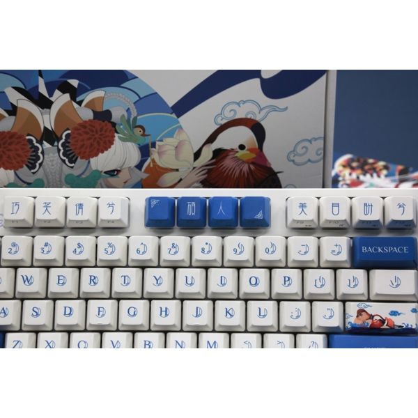 Varmilo Keyboard VA87M Lovebirds-I, Cherry MX Blue,EU