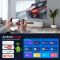 BYINTEK K45 Smart Home Theater Projector, FHD, Support 4K, Android 9.0, LCD, LED, 700 ANSI lumens, WiFi, BT4.0, White