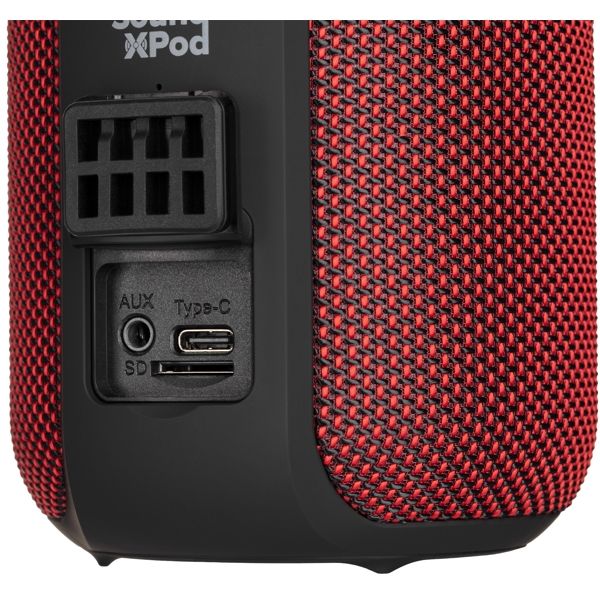 Portable Speaker 2E SoundXPod TWS, MP3, Wireless, Waterproof Red