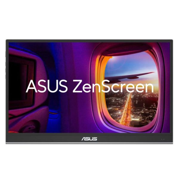 Asus Monitor portable 15.6" ZenScreen MQ16AHE mHDMI, USB-C, OLED, 1ms, DCI-P3 100%, HDR10, Cover
