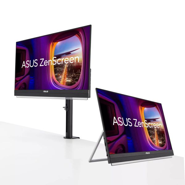 Asus Monitor portable 21.5" ZenScreen MB229CF HDMI, USB-C, MM, IPS, 100Hz, AdaptiveSync, Pivot, C-Clamp Arm