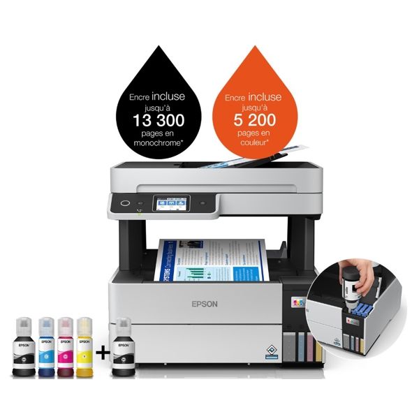 Printer Epson EcoTank L6490 C11CJ88405, 4in1, Color, Wifi, USB, Ethernet, A4, R/G, Grey