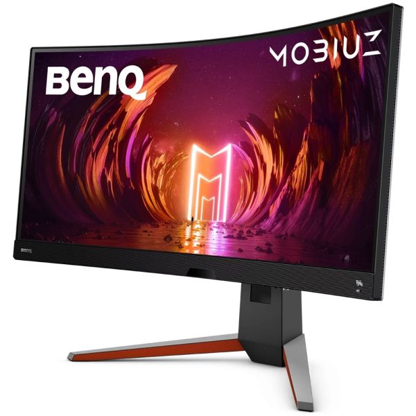 Monitor: BenQ MOBIUZ EX3410R 34" WQHD Curved VA 144Hz 1ms 2xHDMI DP Built-In Speaker - 9H.LKKLA.TBE