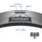 Monitor: BenQ MOBIUZ EX3410R 34" WQHD Curved VA 144Hz 1ms 2xHDMI DP Built-In Speaker - 9H.LKKLA.TBE