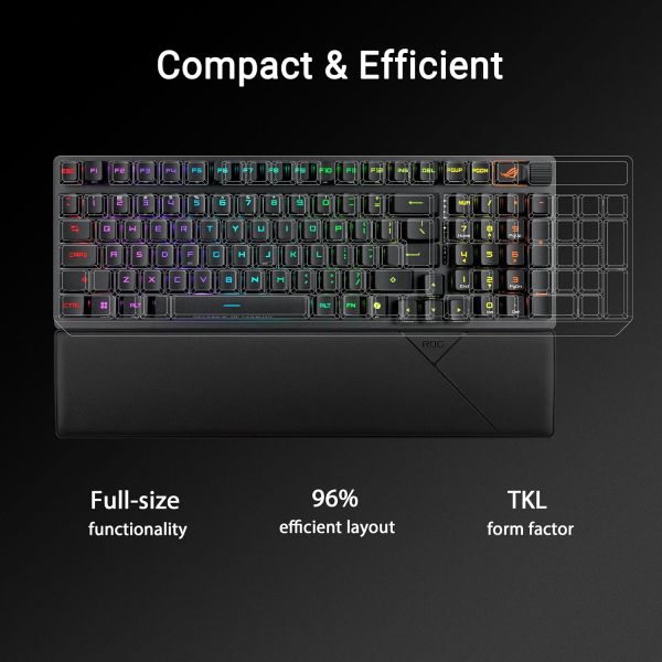 ASUS ROG Strix Scope II 96 RX Wireless Optical Gaming Keyboard - Black