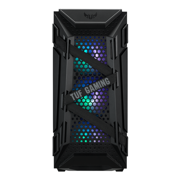 ASUS TUF Gaming GT301 – Mid Tower | ATX/mATX/Mini-ITX | Tempered Glass | 3×120mm ARGB Front Fans + 1×120mm Rear Fan | Mesh Front | GPU up to 320mm | CPU Cooler up to 160mm | 360mm Front Radiator | Black