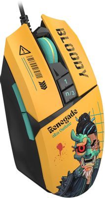 Mouse: A4tech Bloody W63 MAX RGB Gaming Mouse Renegade Sunset