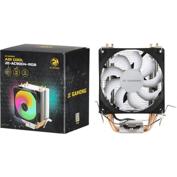 2E GAMING CPU cooler Air Cool AC90D4-RGB LGA1700, 1200, 115x, 775, AM5, AM4, AM3, AM3+, AM2, AM2+, FM2, FM1 4pin RGB TDP 130W