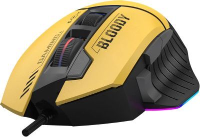 Mouse: A4tech Bloody W95 Ultra Lightweight Gaming Mouse Sports Lime