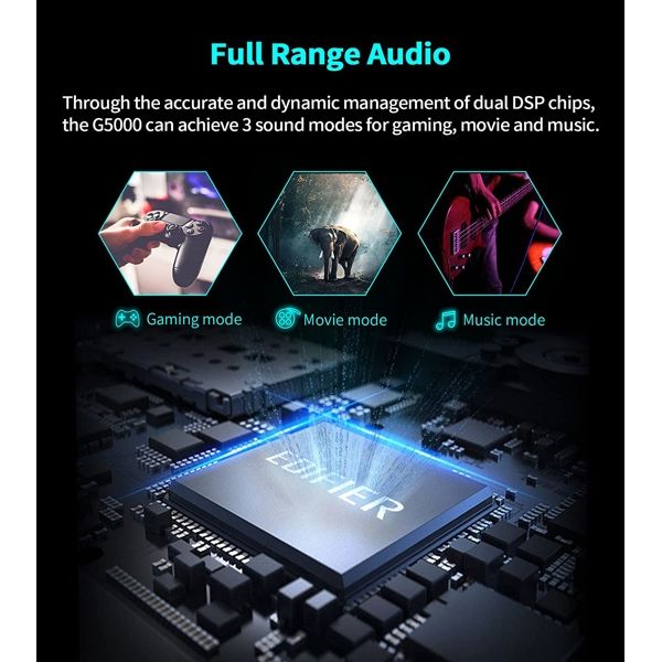 Speaker Edifier G5000, 88W, Bluetooth, AUX, USB, Speaker, Black