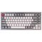 Keychron Q1 QMK Custom HotSwappable Gateron Phantom Brown Switch Mechanical Keyboard Full Assembled Space Grey RGB with Knob Russian Layout