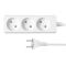 2E power strip 3XCEE7/17, 2G*1.0mm2, 1.8m, white
