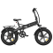 Electric Bicycle ADO A20F XE, 500W, Smart APP, Folding Electric Bike, 25KM/H, Black