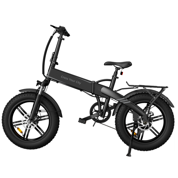Electric Bicycle ADO A20F XE, 500W, Smart APP, Folding Electric Bike, 25KM/H, Black