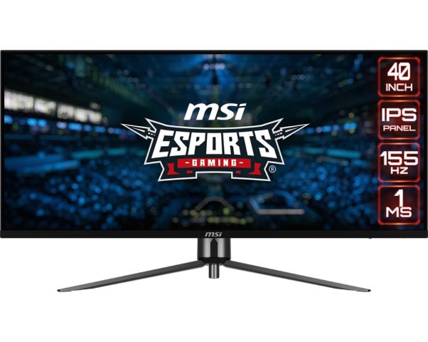 MSI Monitor 40" MAG401QR 2xHDMI, DP, USB-C, 2xUSB, Audio, IPS, 3440x1440, 21:9, 155Hz, 1ms, sRGB 118%, AdaptiveSync, HDR400