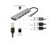 Adapter: Gembird A-CM-COMBO6-02 USB Type-C 6-in-1 multi-port Adapter (Hub+HDMI+card reader)