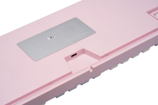 Mechanical keyboard Varmilo VEM87 Dreams On Board 87Key, EC V2 Jasmine, USB-A, EN/UKR, White Led, Рожевий