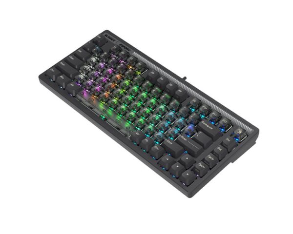 Keyboard: A4Tech Bloody LK72R Light Strike Speed RGB Gaming Keyboard Sports Gray