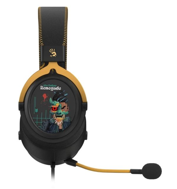 Headphones: A4Tech Bloody M595 Hybridcore Gaming Headset With Mic Renegade Midnight