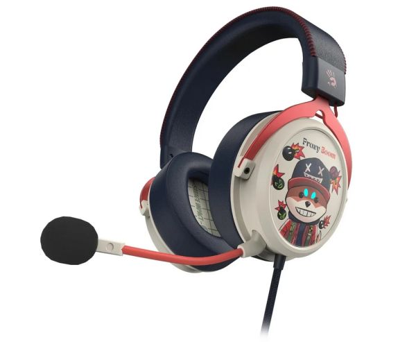 Headphones: A4Tech Bloody M595 Hybridcore Gaming Headset With Mic Proxy Boom