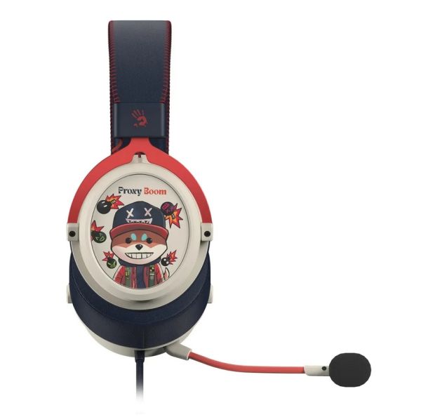 Headphones: A4Tech Bloody M595 Hybridcore Gaming Headset With Mic Proxy Boom
