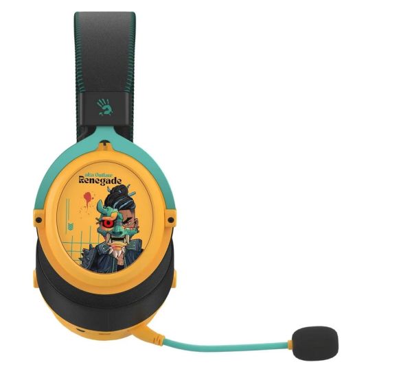 Headphones: A4Tech Bloody MR595 AIO Gaming Headset With Mic Renegade Sunset