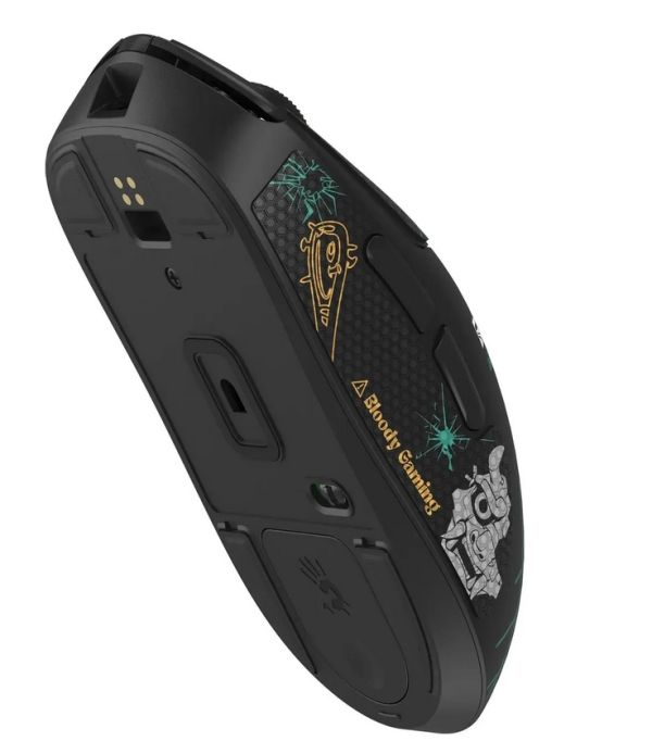 Mouse: A4Tech Bloody R72 Ultra Duo Dual Mode Wireless Gaming Mouse Renegade Midnight