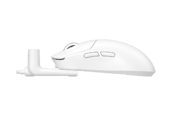 Mouse: A4Tech Bloody R77 Ultra Dock Dual Mode Wireless Gaming Mouse White