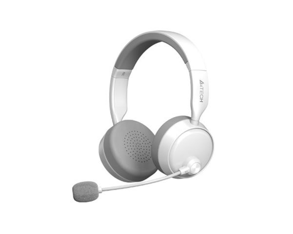Headphones: A4Tech Fstyler BH235 Wireless Bluetooth Headset With Mic White