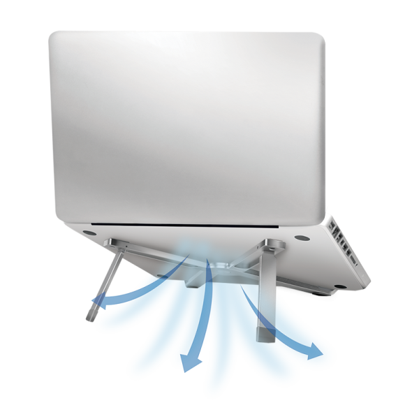 Laptop stand: Logilink AA0166 Foldable laptop/tablet stand 10"-16" aluminum