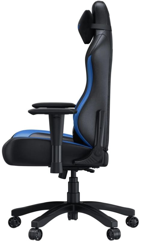 AndaSeat Chair Luna, PVC leather, 1D-Armrests, black-blue