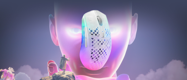 SteelSeries Mouse Aerox 3, RGB, USB-A/WL/BT, Ghost