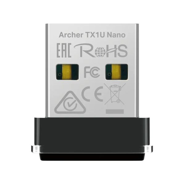 Archer TX1U Nano, TPLINK, USB Adapter, AX300 Nano Wi-Fi 6 Wireless, 2.4GHz USB 2.0, IEEE 802.11 b/g/n/ax.