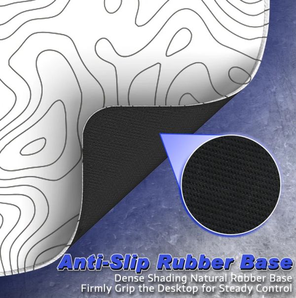 Attack Shark Mouse Pad CM02 L (450x400x4mm) white contour