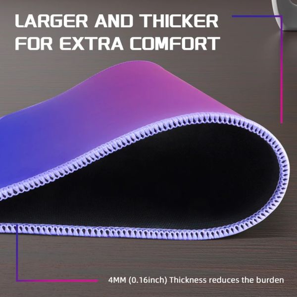 Attack Shark Mouse Pad CM03 L (450x400x4mm) purple-blue gradient