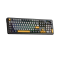 Keyboard: AULA F108 PRO Tri-Mode RGB Mechanical Keyboard Gray/Yellow (Reaper Switch)