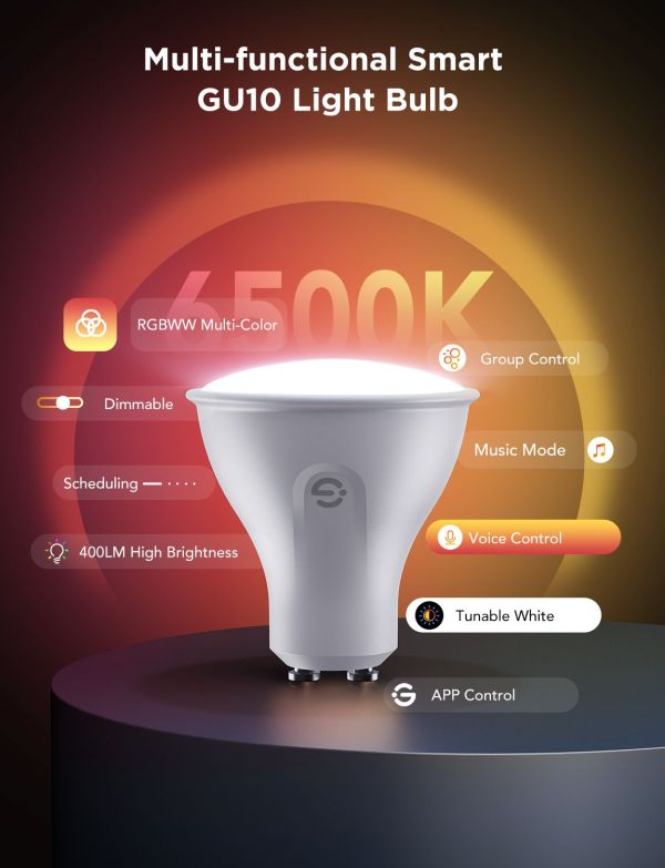 Govee B600D RGBWW Smart LED Bulb GU10 (2 pack)