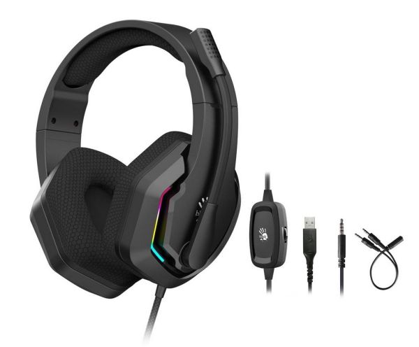 Headphone: A4tech Bloody G260 RGB Gaming Headphone Black