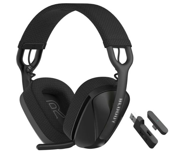 Headphones: A4Tech Bloody GR280 Gaming Wireless Bluetooth Headset With Mic Black