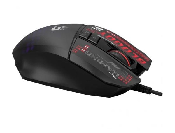 Mouse: A4tech W60 Max Mini Lightweight RGB Gaming Mouse Black
