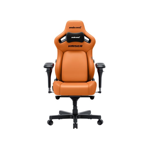 AndaSeat Chair Kaiser 4 V2, PVC leather, 6D-Armrests, orange
