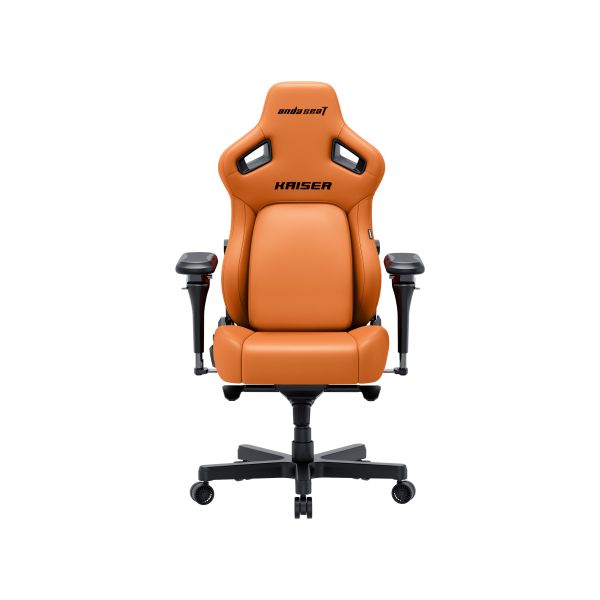 AndaSeat Chair Kaiser 4 V2, PVC leather, 6D-Armrests, orange